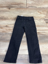 Shein Distressed Red Paint Dots And Red Patchwork Design Jeans Black sz 5T