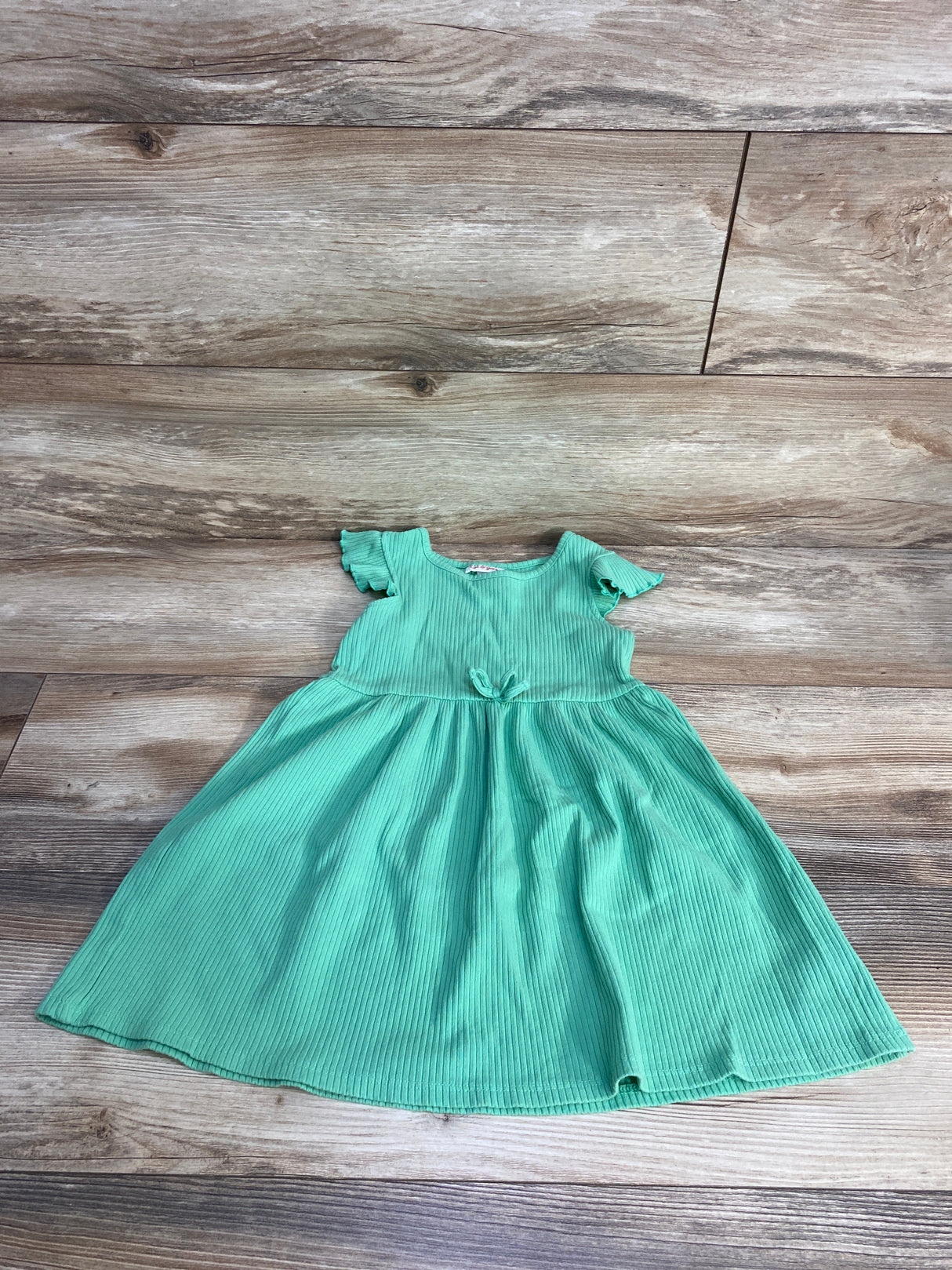 Cat & Jack Ribbed Dress Green sz 5T