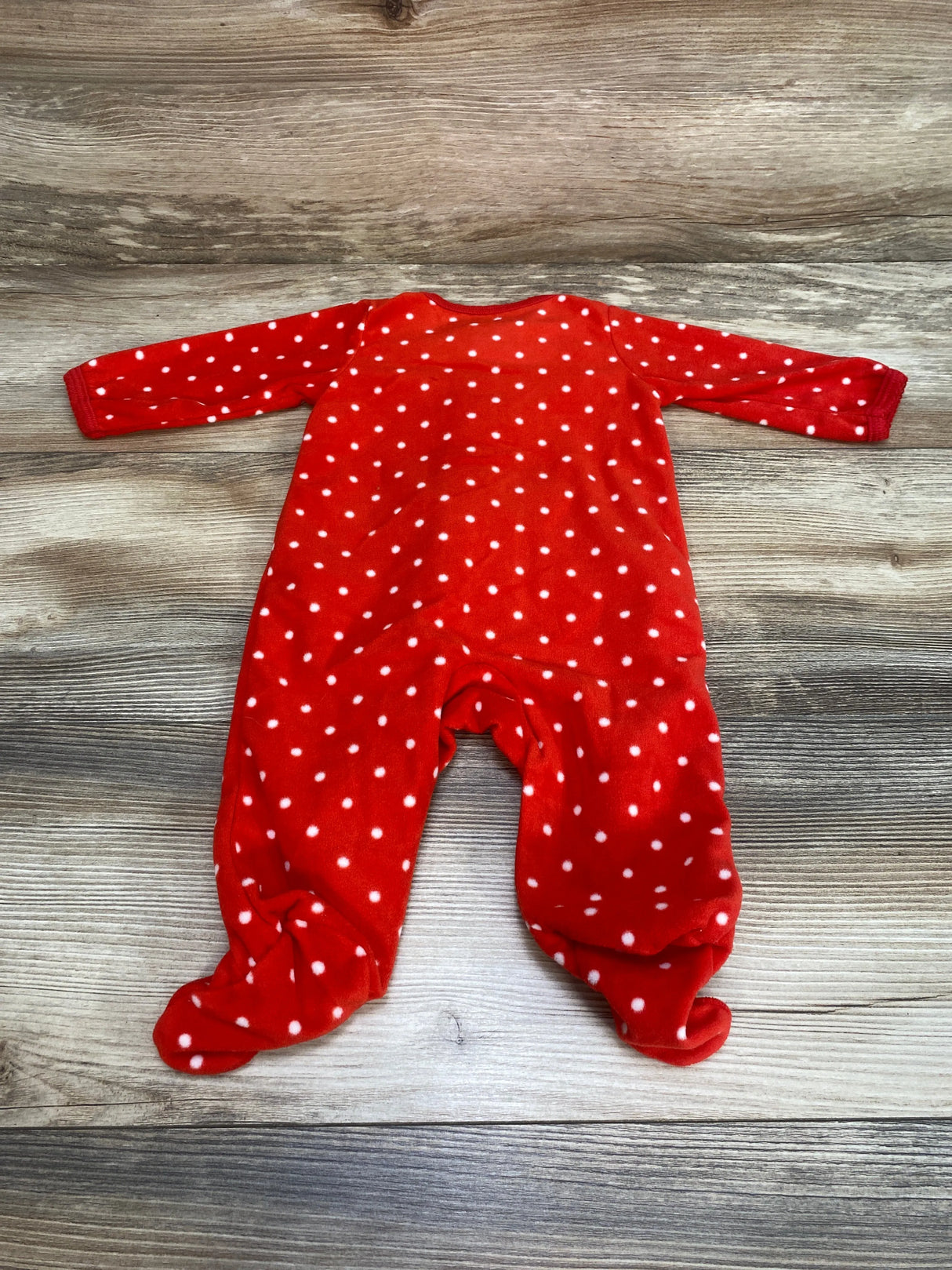 Carter's Polka Dot Deer Blanket Sleeper Red sz 3m