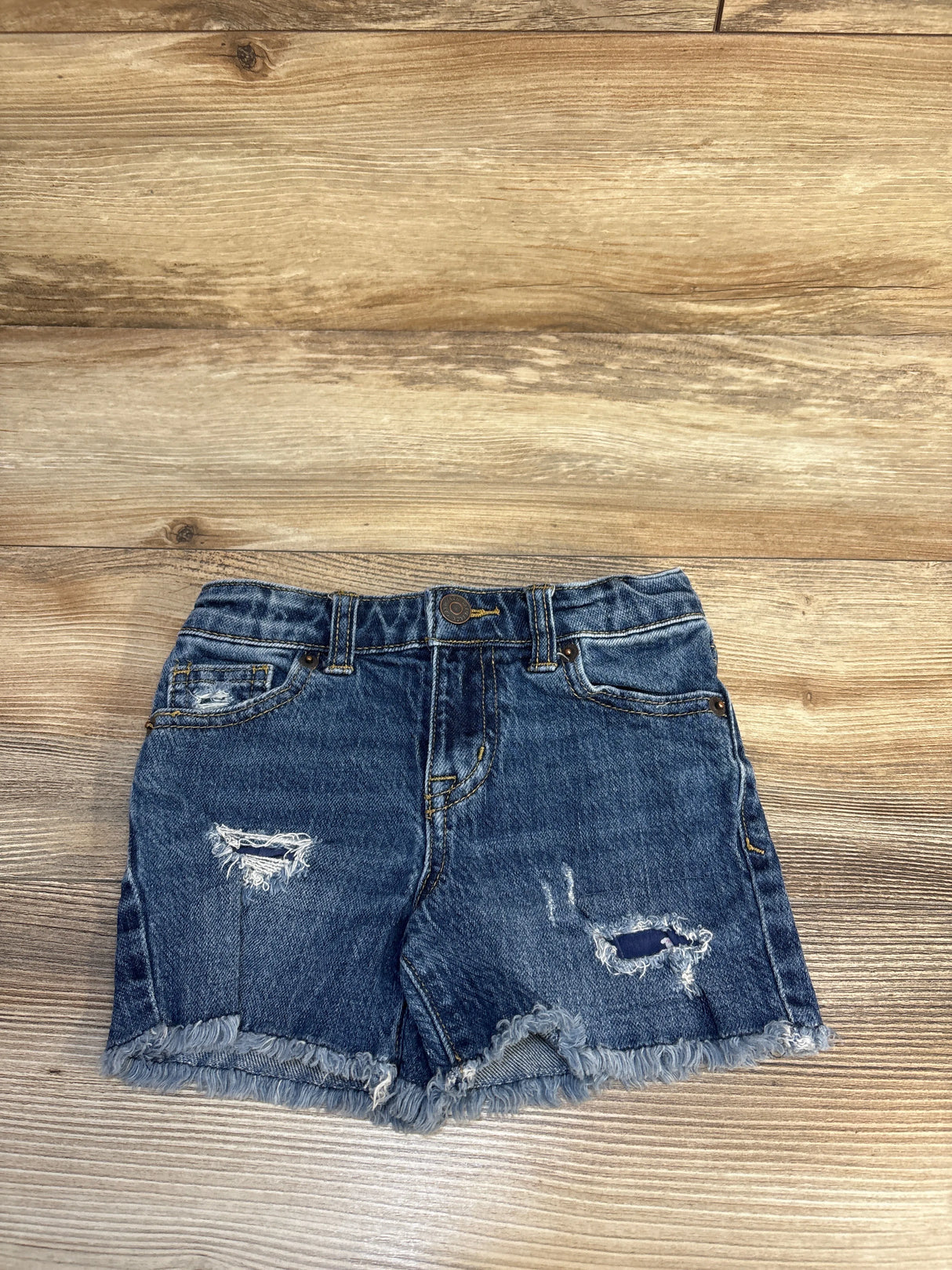 Cat & Jack Raw Hem Shorts Blue sz 4/5T