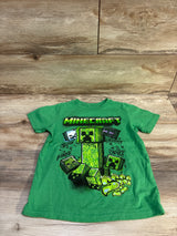 Mojang Minecraft Shirt Green sz 4/5T