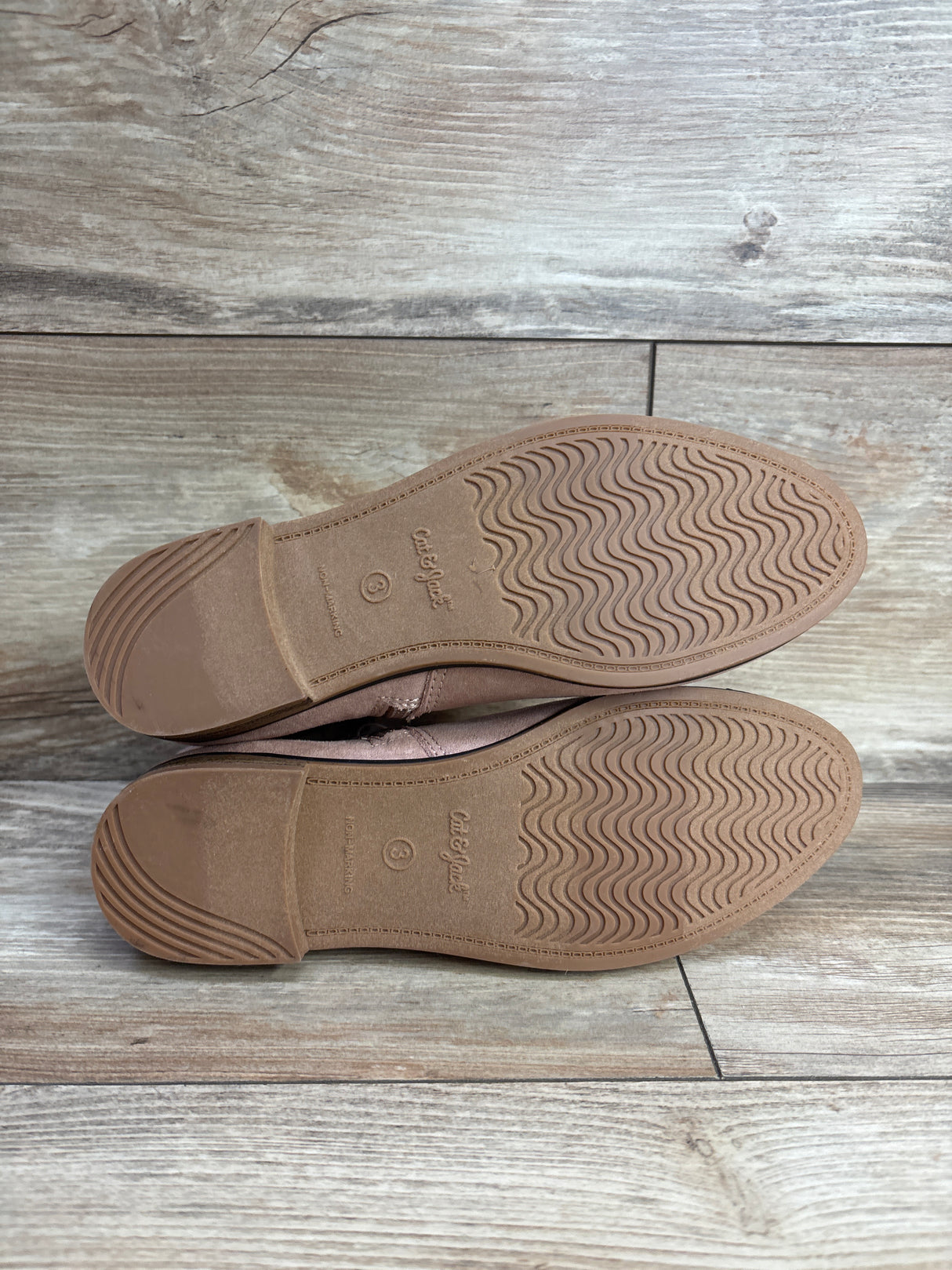 NEW Cat & Jack Girls' Opal Zipper Booties Pink sz 3Y