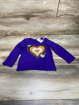 NEW Children's Place Graphic Heart Shirt Purple sz 18-24m