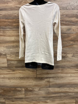 Old Navy Maternity Twist-Front Ribbed Top Ivory sz Large