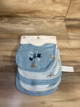 NEW Piccolo Bambino 5pk Bibs Blue 0-12m