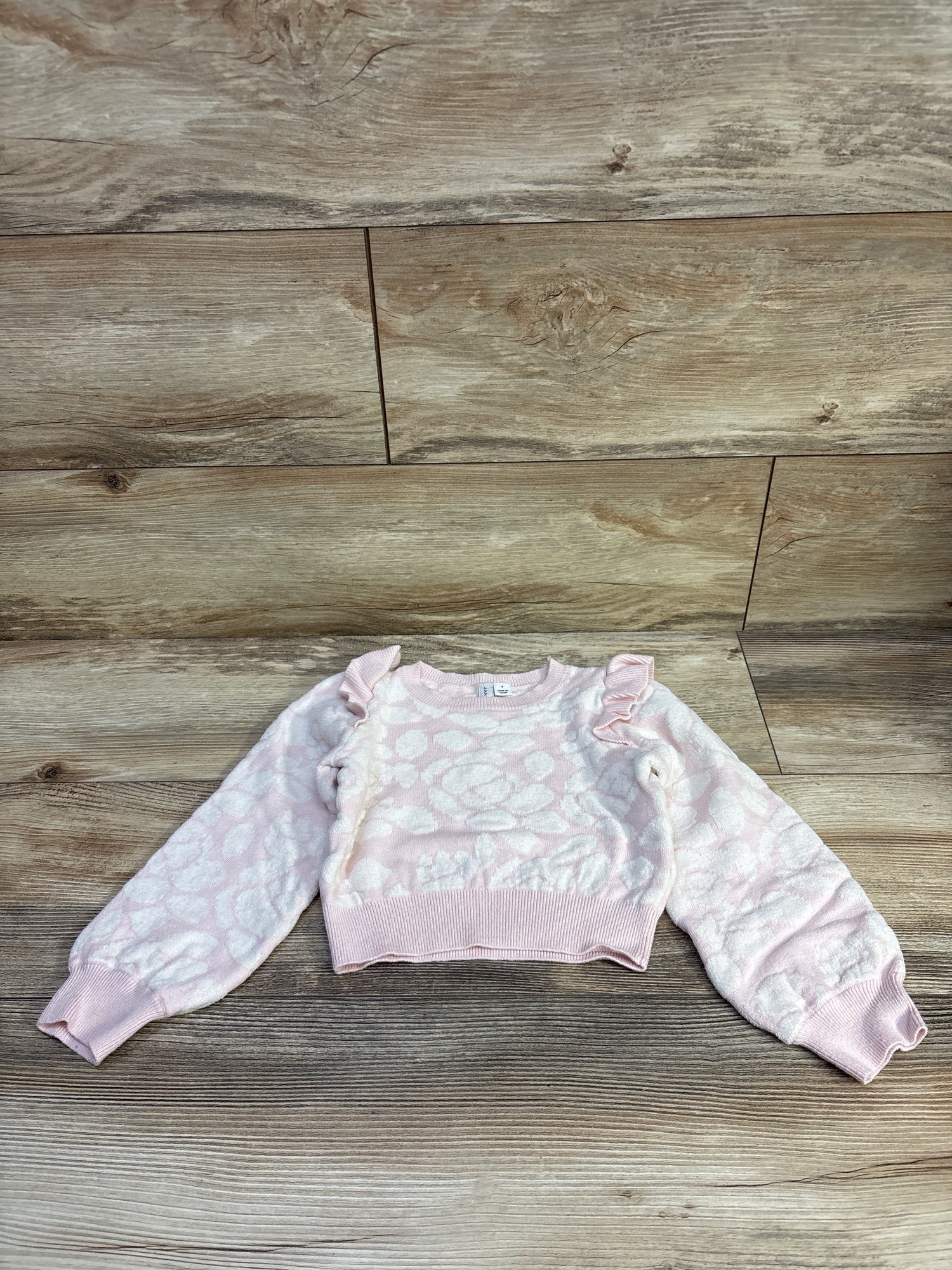 Janie & Jack The Winter Flowers Sweater Pink sz 4T