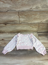 Janie & Jack The Winter Flowers Sweater Pink sz 4T