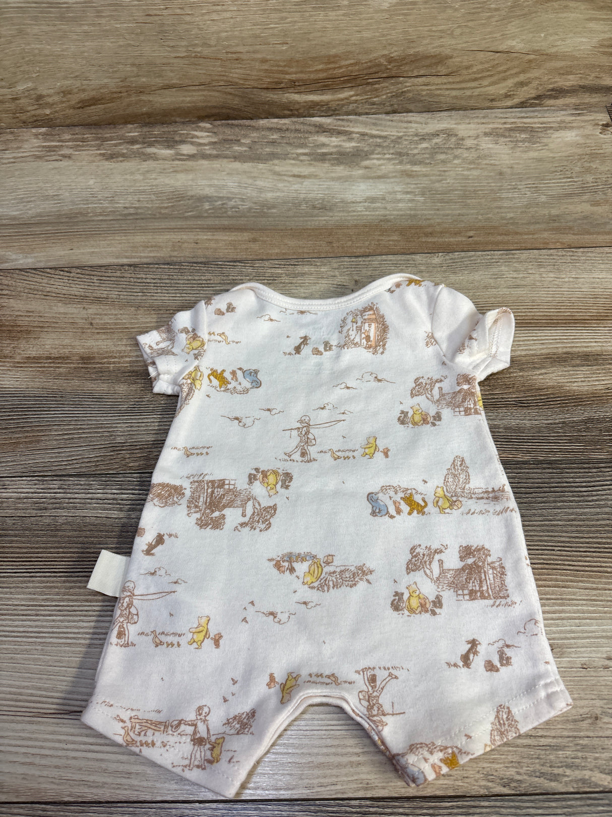 Disney Winnie The Pooh Shortie Romper White sz Newborn