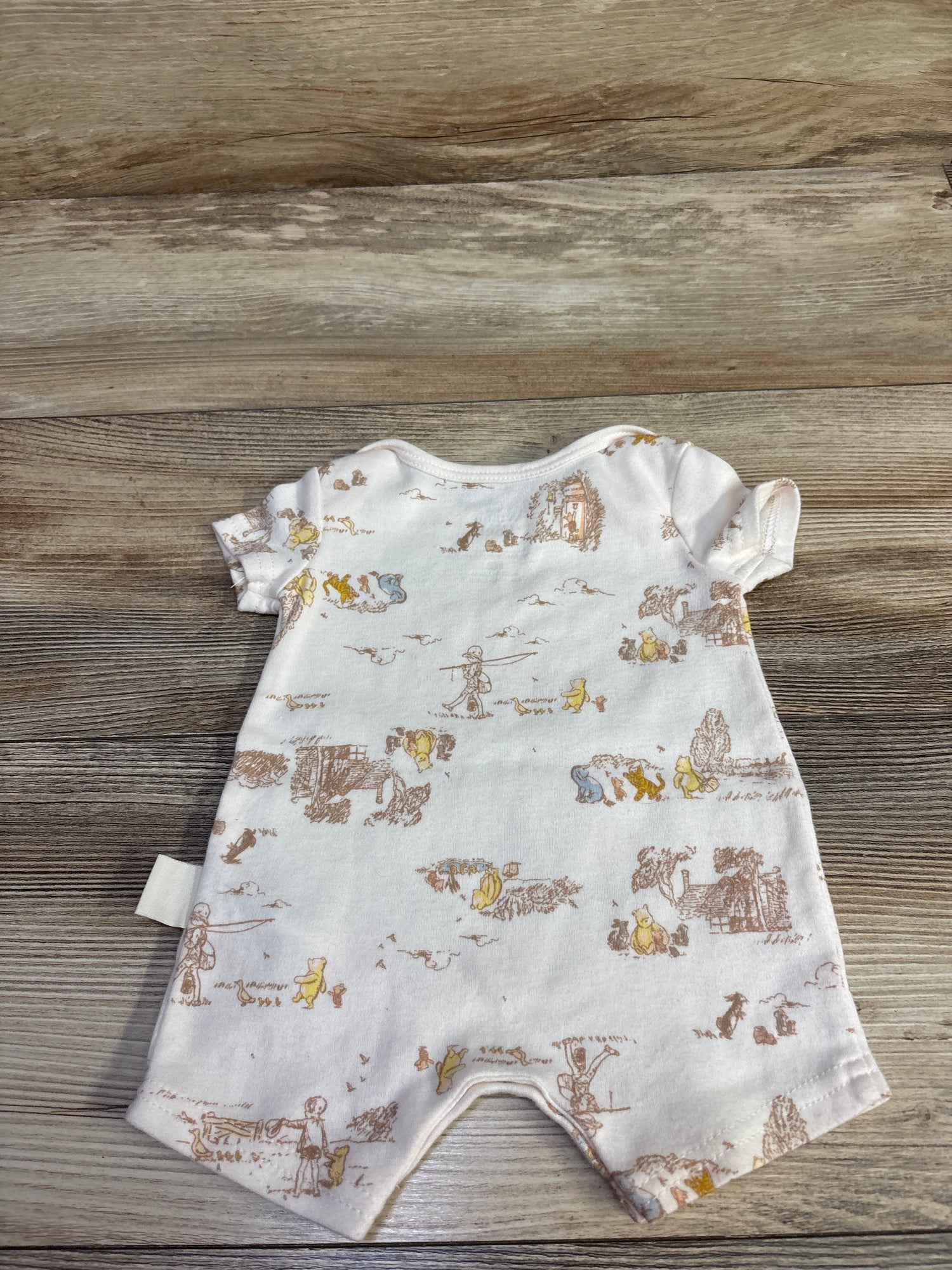 Disney Winnie The Pooh Shortie Romper White sz Newborn