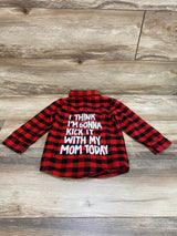 Buffalo Check Button Up Shirt Red sz 2T