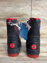 NEW Marvel Spider-Man Light-Up Winter Boots Black sz 8c