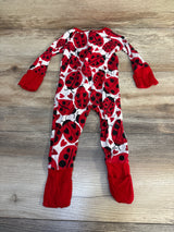 Little Sleepies Love Bug Zippy Red sz 0-3m