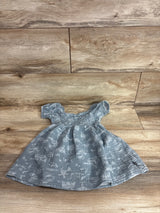 Modern Moments Smocked Gauze Dress Slate sz 18m