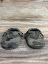 BirdRock Baby Soft Sole Moccasin Shoes Camo Green sz 4c