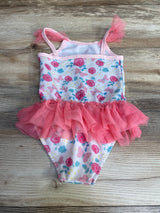 1pc Floral Peppa Pig Swimsuit Pink sz 12-18m