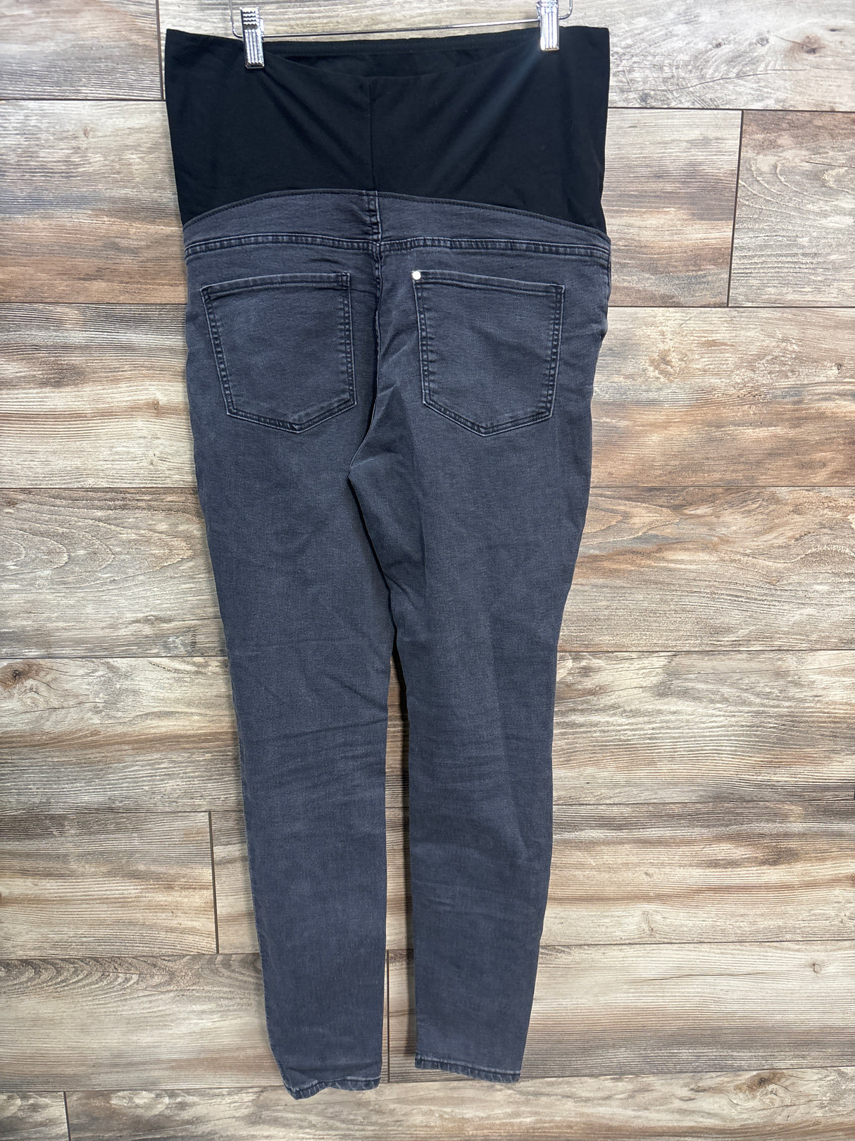 H&M Mama High Rib Super Skinny Jeans Grey sz Large