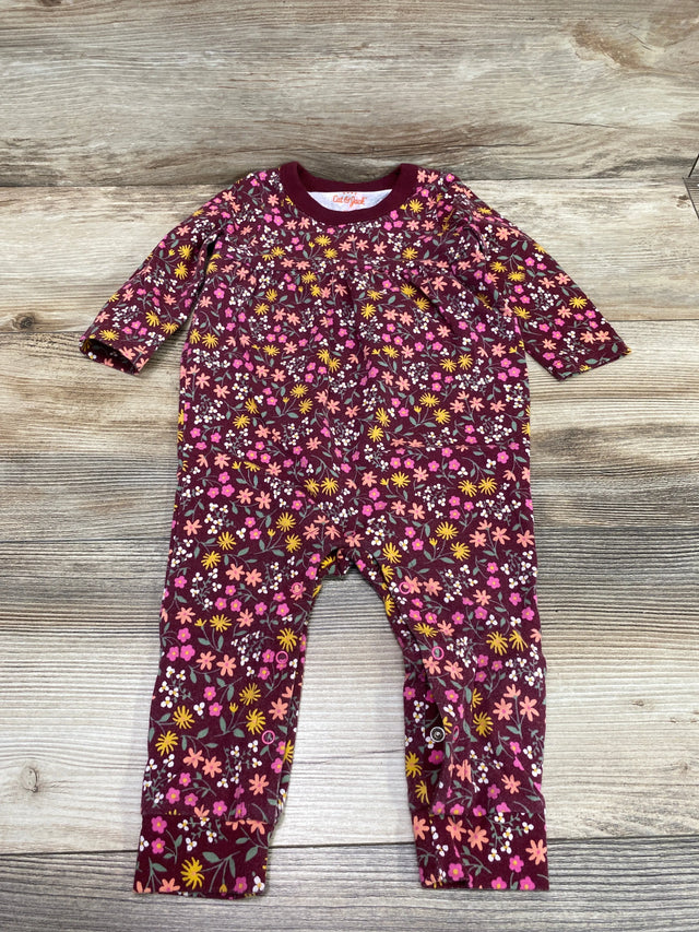 Cat & Jack Floral Coverall Red sz 6-9m - Me n Mommy To Be