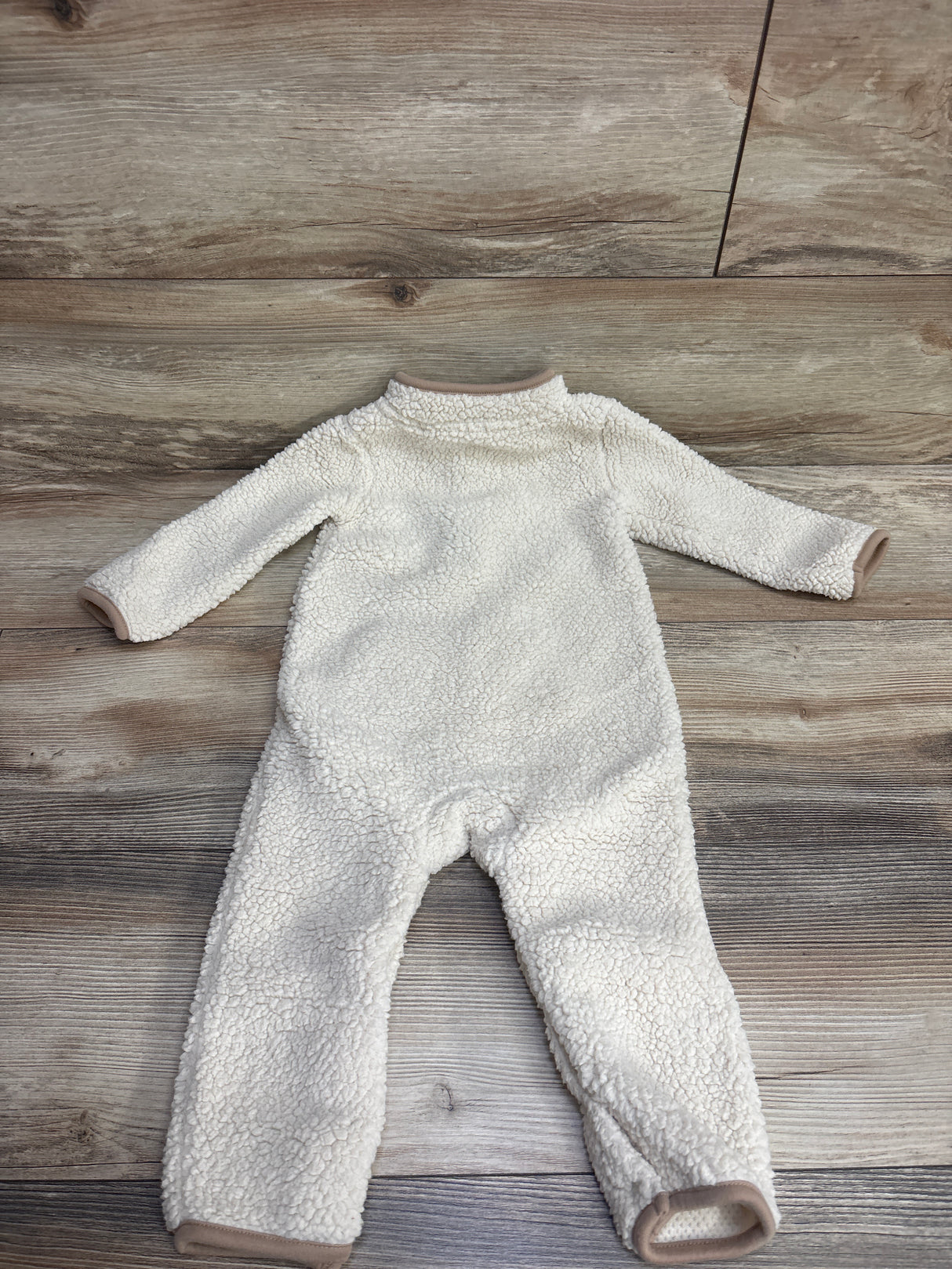 Carter's Sherpa Jumpsuit Cream sz 18m