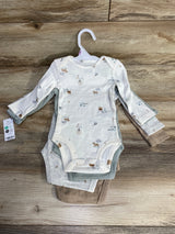 NEW Carter's 4pk Long Sleeve Bodysuits Brown sz 9m
