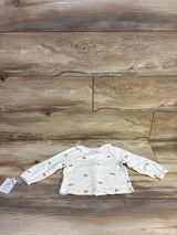 NEW Cloud Island Button-Front Collared Shirt Ivory sz 12m