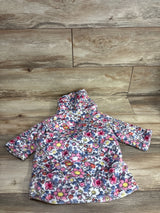 Floral Plush Bath Robe White sz 12m