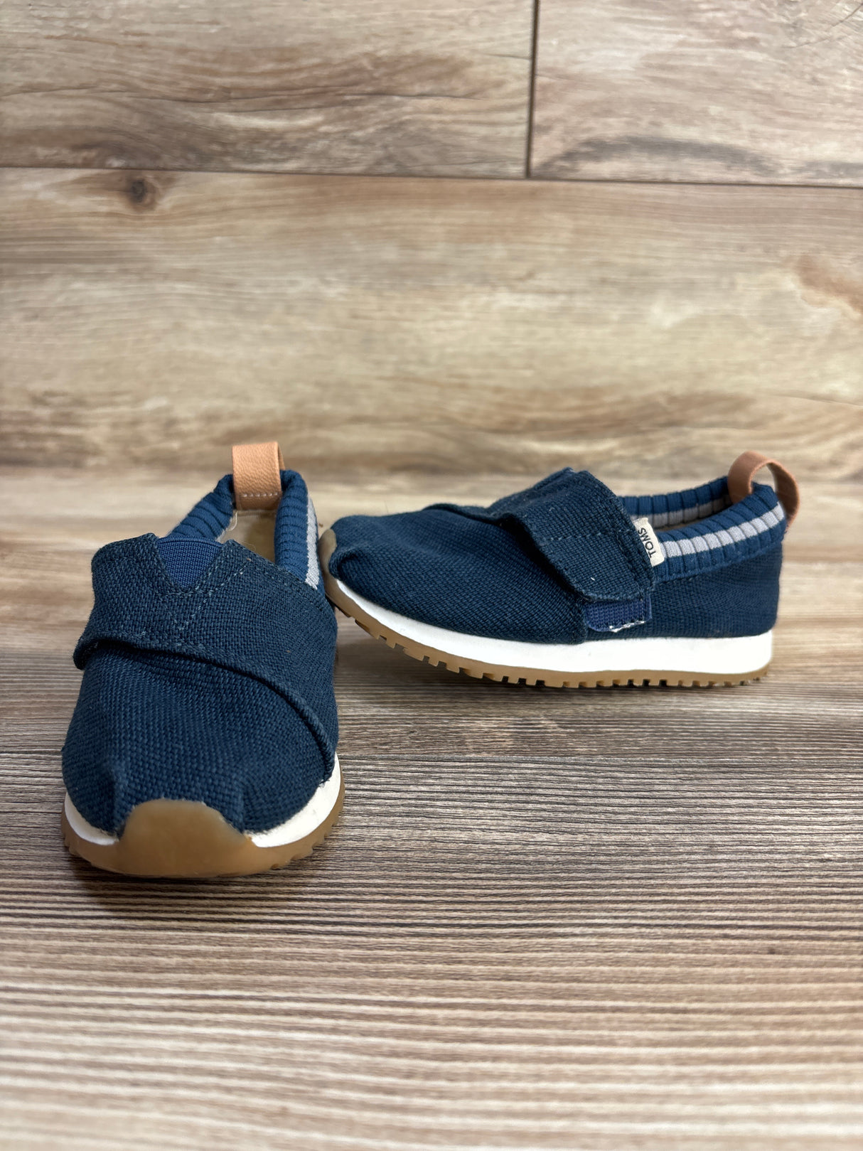 Toms Tiny Alpargata Shoes Navy sz 7c
