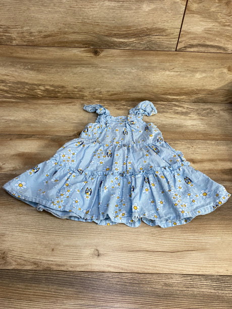 Bluey Floral Tiered Dress Blue sz 2T - Me n Mommy To Be