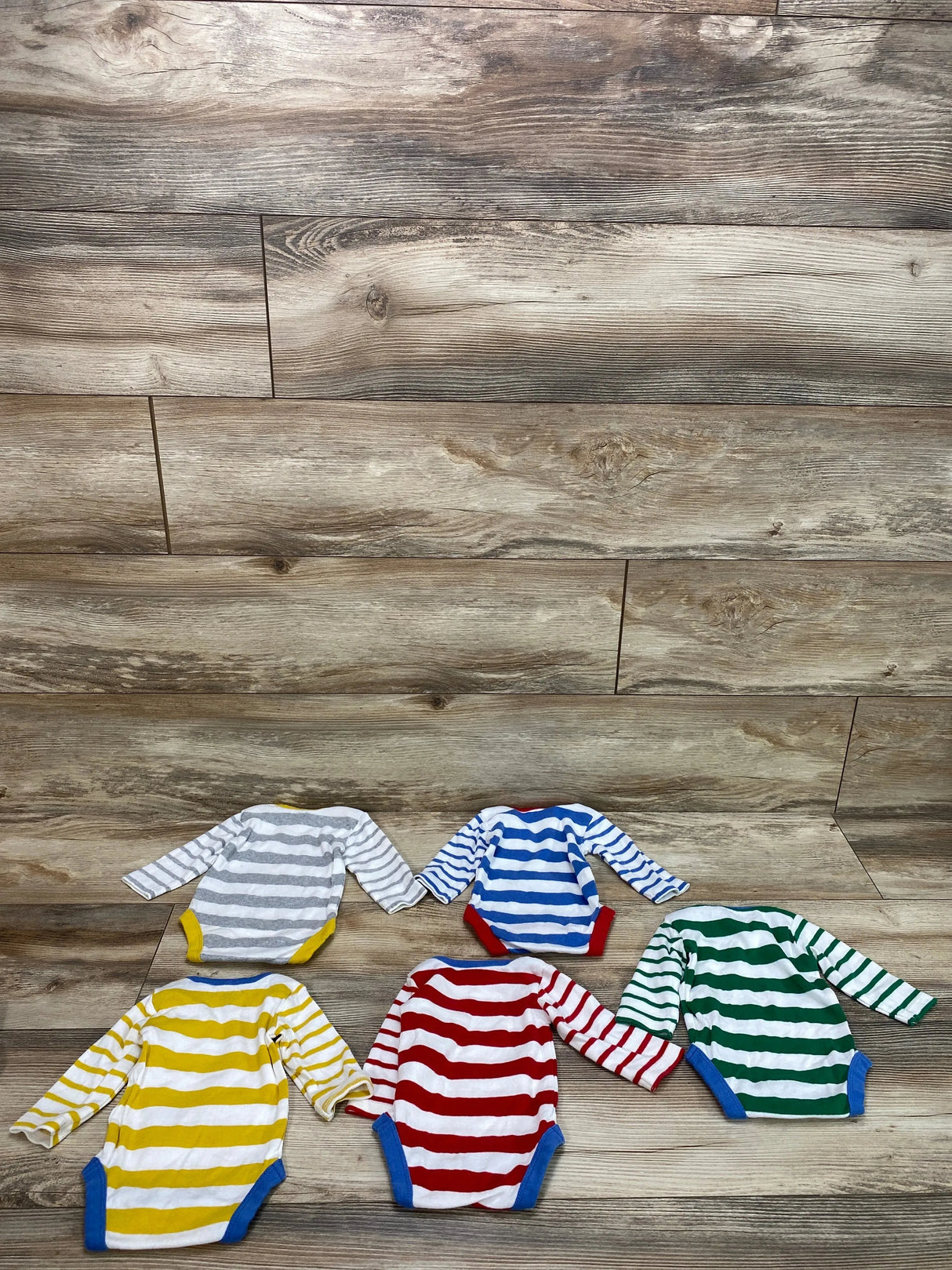 Baby Boden Striped 5 Pack Bodysuits sz Newborn