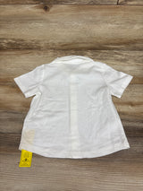 NEW Shien Gentleman Bowtie Button-Up Shirt White sz 18-24m
