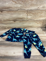 Just One You 2pc Henley Dinosaur Pajama Set Navy sz 18m
