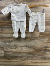 3pc We Are Fashion Baby Button Up Set White sz 0-3m