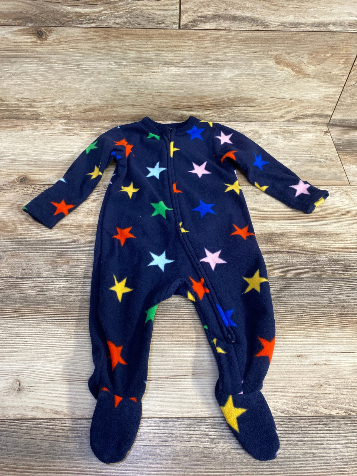 Old Navy Star Print Blanket Sleeper Navy sz 6-9m