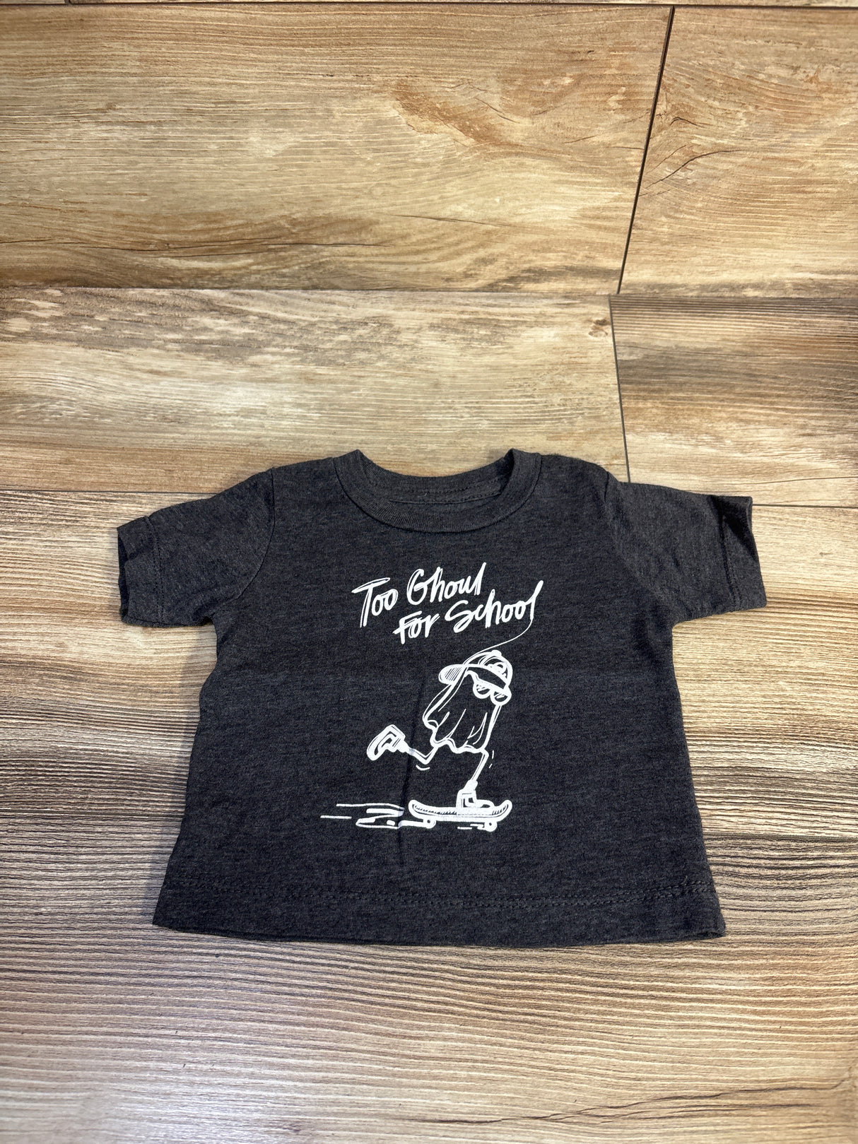 Too Ghoul For School Shirt Grey sz 3-6m
