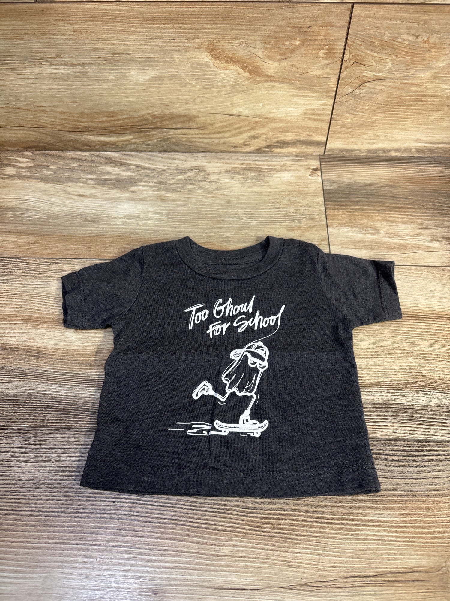 Too Ghoul For School Shirt Grey sz 3-6m