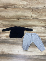 The Rolling Stones 2pc Sweatshirt & Joggers Black sz 0-3m