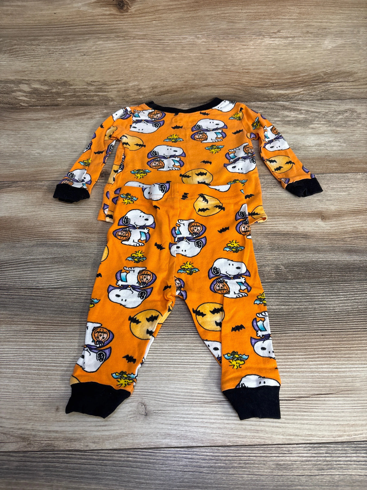 Peanuts 2pc Snoopy Halloween Pajama Set Orange sz 12m - Me n Mommy To Be