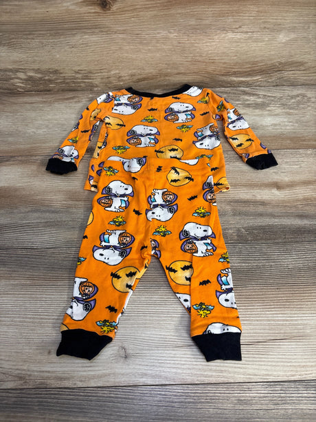 Peanuts 2pc Snoopy Halloween Pajama Set Orange sz 12m - Me n Mommy To Be