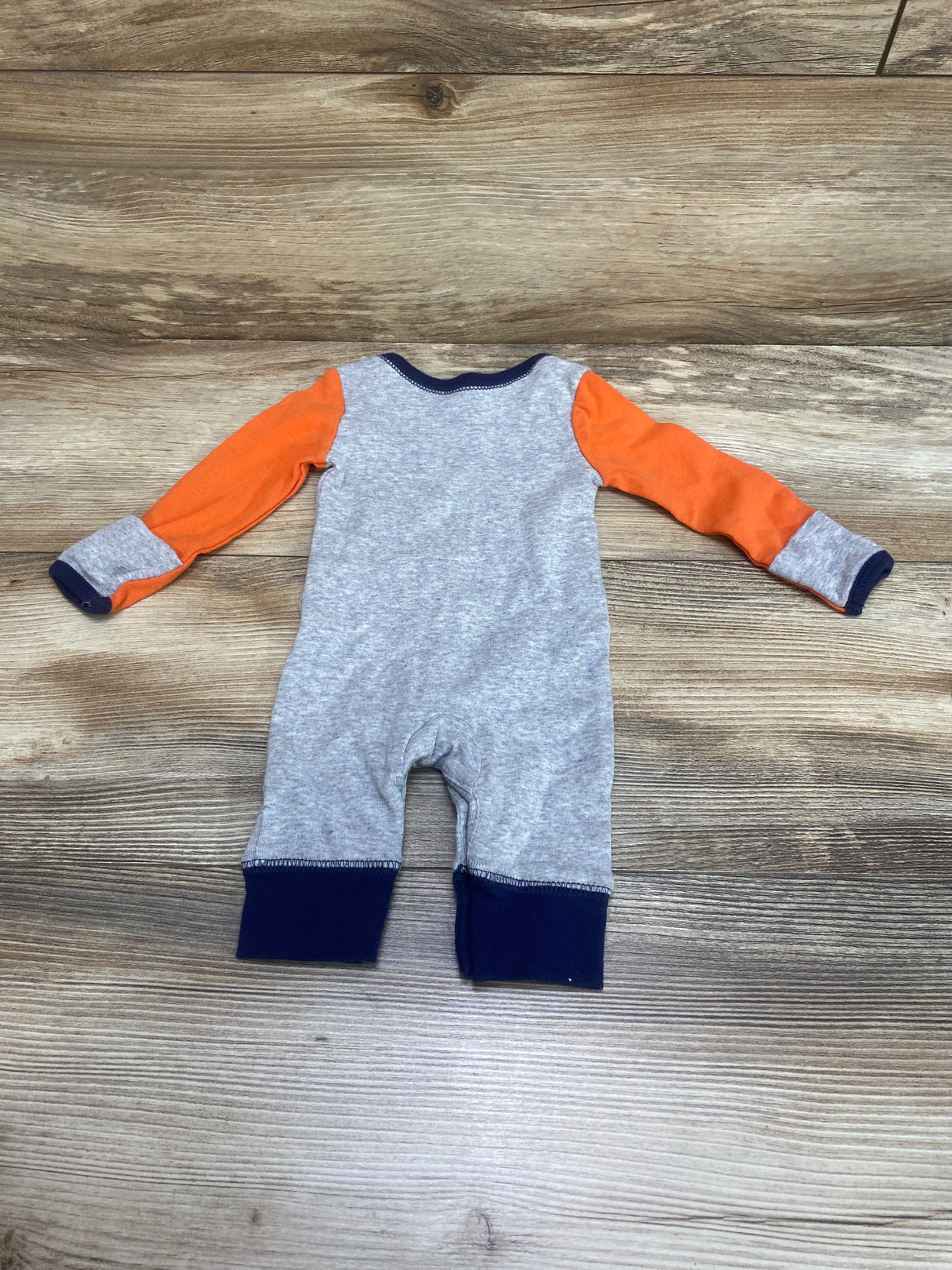 Carter's I'm Going Places! Coverall Orange/Grey sz Newborn