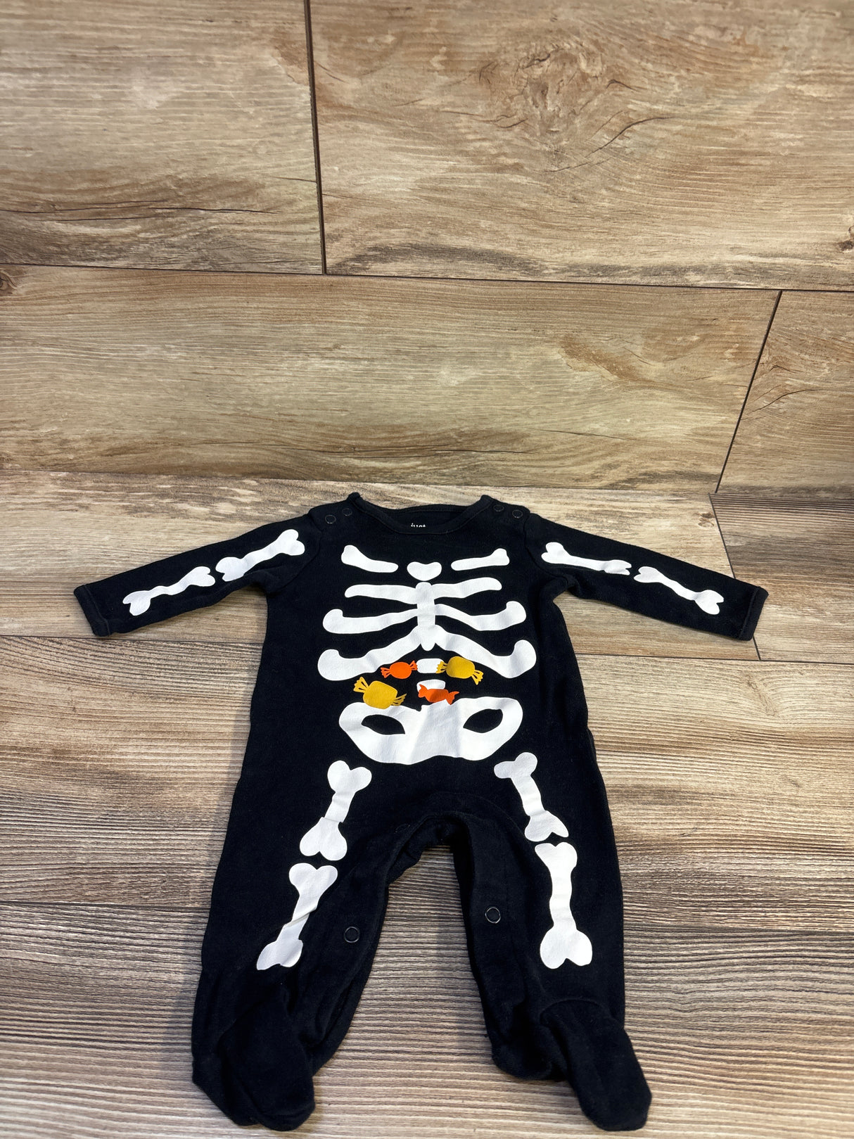 Just One You Skeleton Coverall Black sz 3m