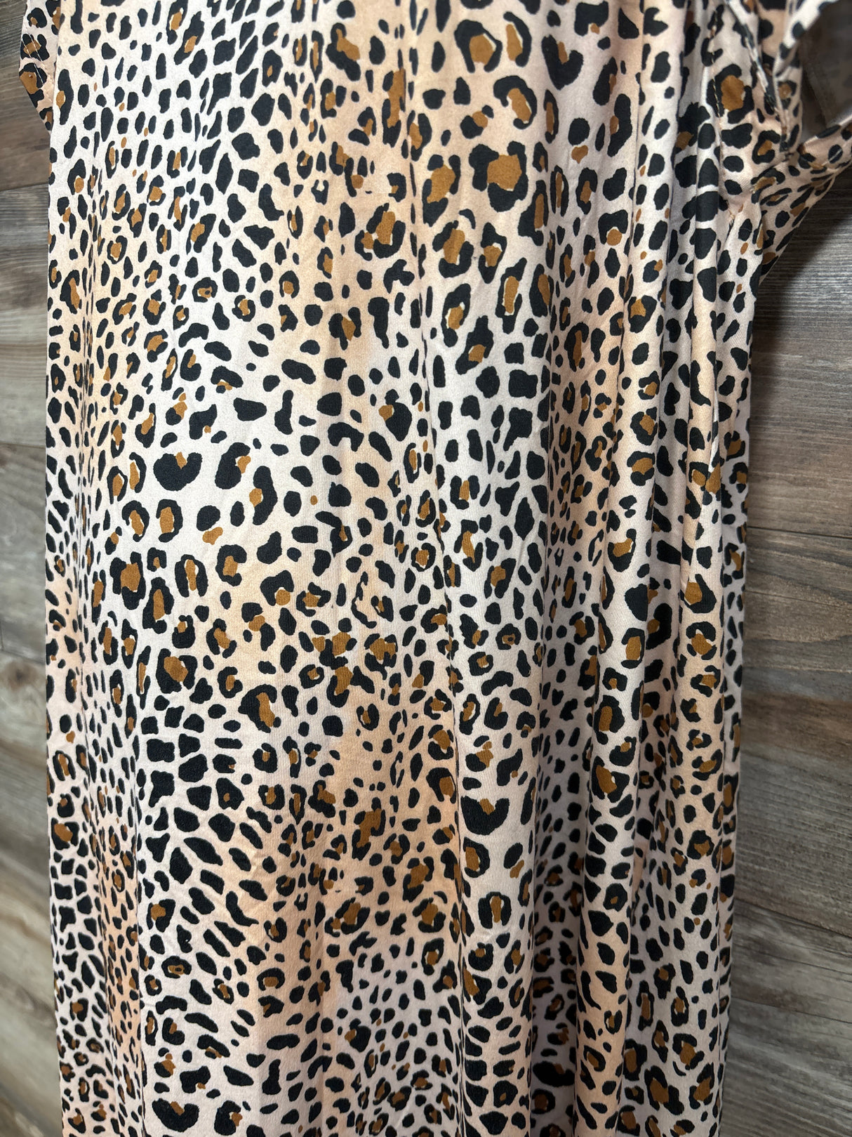 Three Little Tots Leopard Print Labor & Delivery Nursing Hospital Gown sz Sm/Med