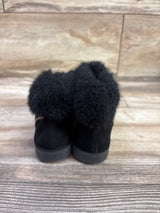 Self Esteem City Girl Faux-Fur Boots Black sz 9c