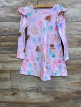 Disney Little Mermaid Long Sleeve Drees Lilac sz 4T