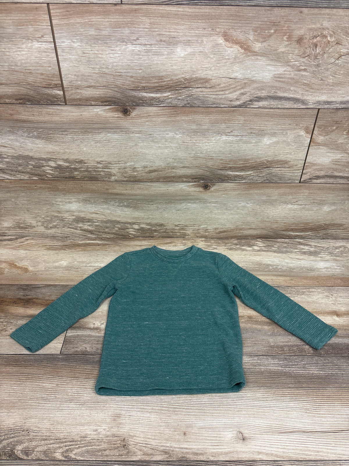 Okie Dokie Ribbed Long Sleeve Shirt Green sz 3T
