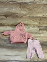 Carter's 2pc Sherpa Sweatshirt & Pants Set Pink sz Newborn