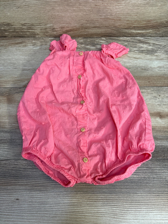 H&M Clip Dot Shortie Romper Pink sz 9m - Me n Mommy To Be