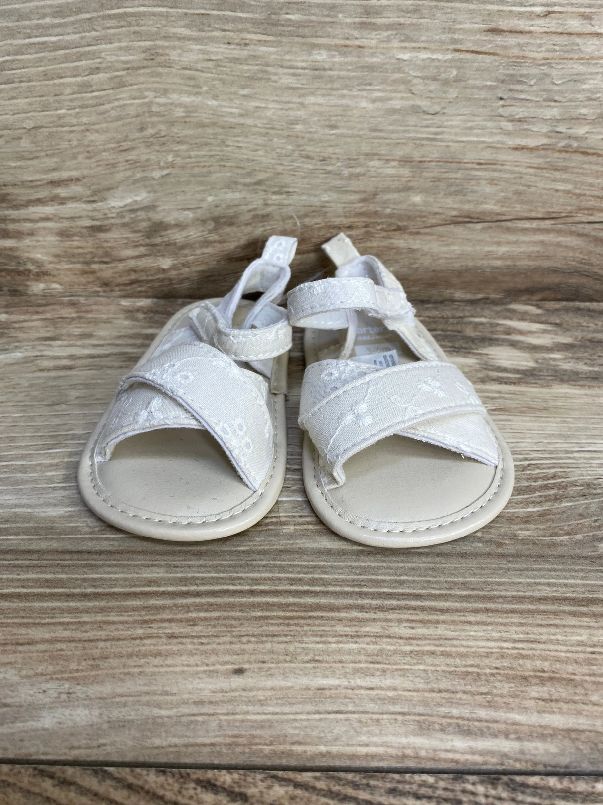 NEW Child of Mine Off White Sandals sz 3-6m