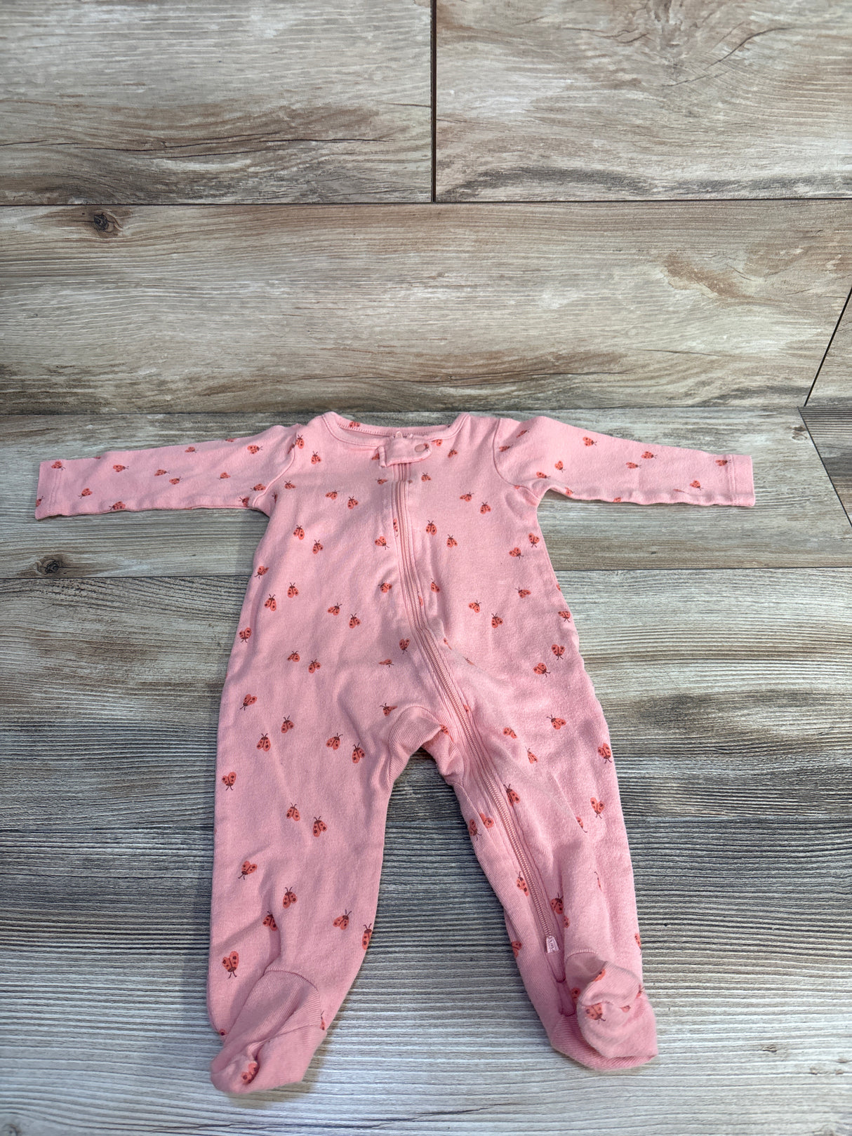 Just One You Ladybug Print Sleeper Pink sz 6m