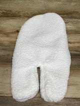 BlueMello Ultra-Soft Sherpa Swaddle Wrap White sz 0-3m