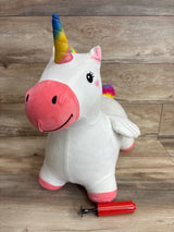 iPlay iLearn Bouncy Pals Hopping Unicorn White