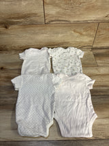 Little Me 4pk Bodysuit Set White sz 3m